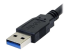 StarTech.com 10 ft Black SuperSpeed USB 3.0 Cable A to B - Höger vinkel