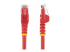 StarTech.com 100ft CAT6 Ethernet Cable, 10 Gigabit Snagless RJ45 650MHz 100W PoE Patch Cord, CAT 6 10GbE UTP Network Cable w/Strain Relief, Red, Wiring is UL Certified/TIA - Framsidan