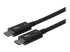 StarTech.com 2.6ft (80cm) Thunderbolt 3 Cable, 40Gbps, 100W PD, 4K/5K Video, Thunderbolt-Certified, Compatible w/ TB4/USB 3.2/DisplayPort - Närbild