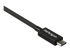 StarTech.com 2.6ft (80cm) Thunderbolt 3 Cable, 40Gbps, 100W PD, 4K/5K Video, Thunderbolt-Certified, Compatible w/ TB4/USB 3.2/DisplayPort - Vänster vinkel