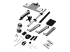 StarTech.com Wall Mount Workstation, Articulating Standing Desk w/ Ergonomic Height Adjustable Dual Monitor Arm & Keyboard Tray, 2x 30" VESA Displays, Foldable Wall Mounted Sit Stand Desk - Höger vinkel