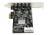 StarTech.com PCI Express (PCIe) SuperSpeed USB 3.0-kortadapter med 4 portar och 4 dedicerade kanaler på 5 Gbps – UASP – SATA/LP4-ström - Höger vinkel