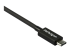 StarTech.com 2.6ft (80cm) Thunderbolt 3 Cable, 40Gbps, 100W PD, 4K/5K Video, Thunderbolt-Certified, Compatible w/ TB4/USB 3.2/DisplayPort - Närbild
