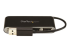 StarTech.com Bärbar USB 2.0-hubb med 4 portar och inbyggd kabel - Framsidan