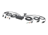 StarTech.com 2-Port Dual-Monitor DisplayPort Cable KVM Switch, 4K 60Hz, Compact KVM with 5ft/1.5m USB-A/DisplayPort/Audio Integrated Cables, Bus Powered - Höger vinkel